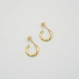 raw hoop pierce xs gold