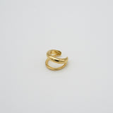 double ear cuff gold