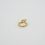 double ear cuff gold