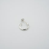 raw hoop pierce xs silver