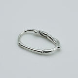 link double finger ring 001 silver