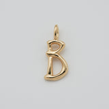 initial necklace gold