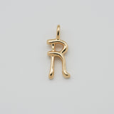 initial necklace gold