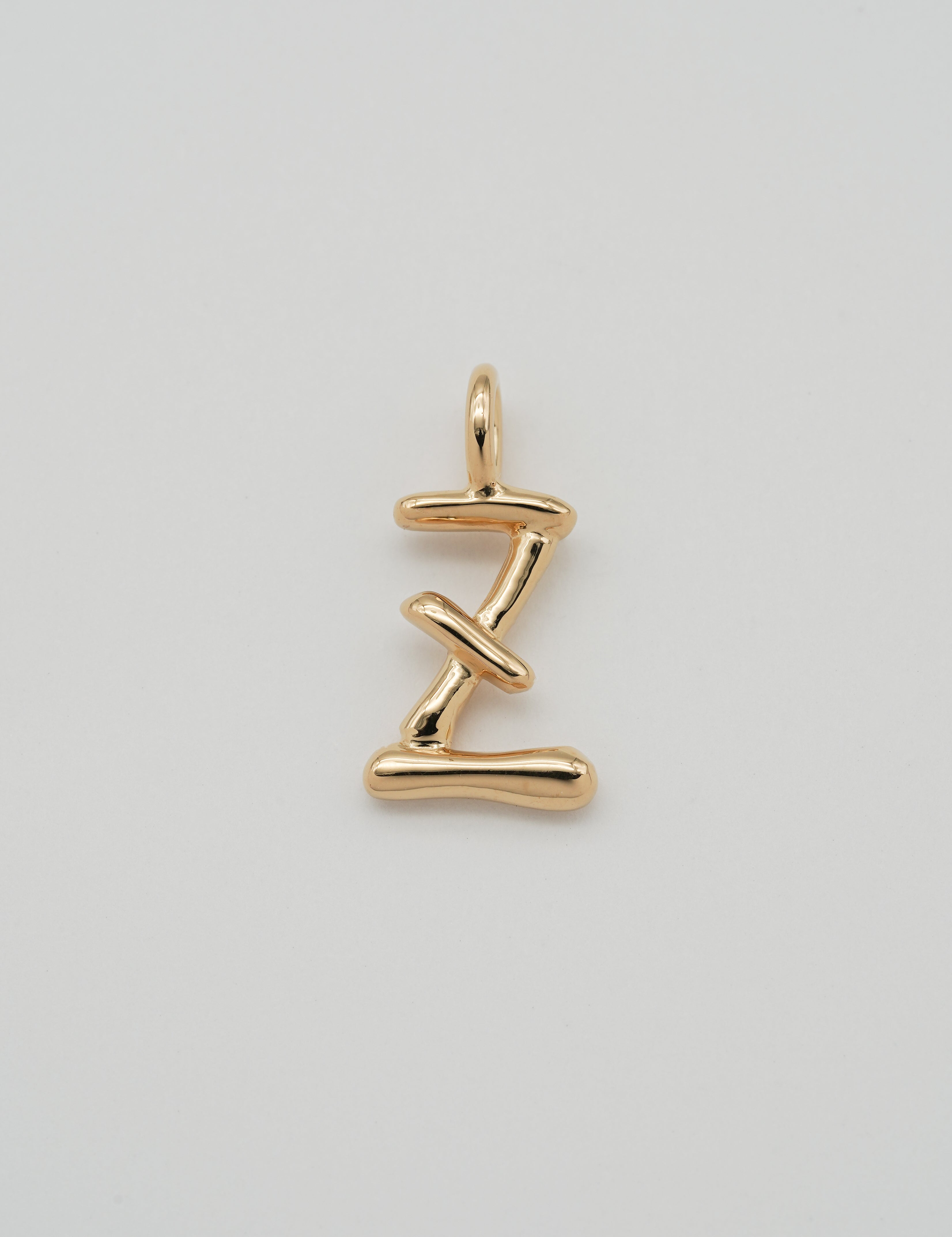 initial necklace gold