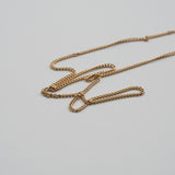 initial necklace gold