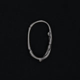 link double finger ring 001 silver