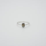 classic gem ring -labradorite-