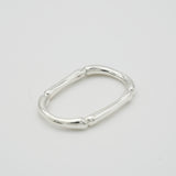 link double finger ring 002 silver