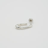 link 002 hoop pierce silver