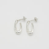 link 002 hoop pierce silver