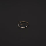 twin gold and silver ring ( K10 / silver )