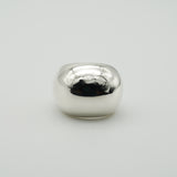 round crossing pierce silver