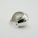 round crossing pierce silver