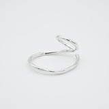 raw big hoop double earcuff (ring) silver