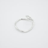 raw big hoop double earcuff (ring) silver