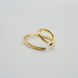 raw big hoop double earcuff (ring) gold