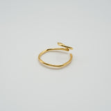 raw big hoop double earcuff (ring) gold