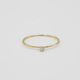 tiny stone classic ring K18 -diamond-
