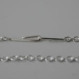 single chain necklace silver 02