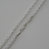 single chain necklace silver 02