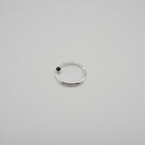 random cut 2 stone ring