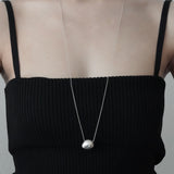 drop ball necklace