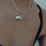 drop ball necklace