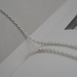 hook chain necklace 001 silver