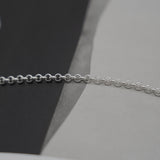 hook chain necklace 001 silver