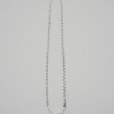 hook chain necklace 001 silver