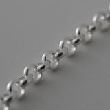 hook chain bracelet 001 silver