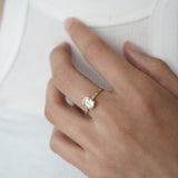 ＜一点限り＞Oil in Quartz ring K18 #14