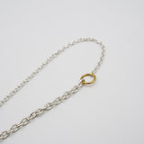 multi chain necklace brass combination