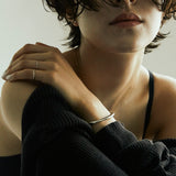 basic volume bangle silver